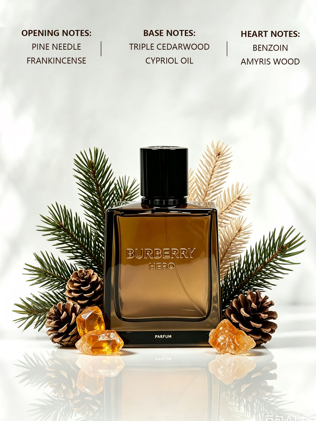 Burberry Hero Parfum Refillable Spray 100 ml / 3.3 FL.OZ